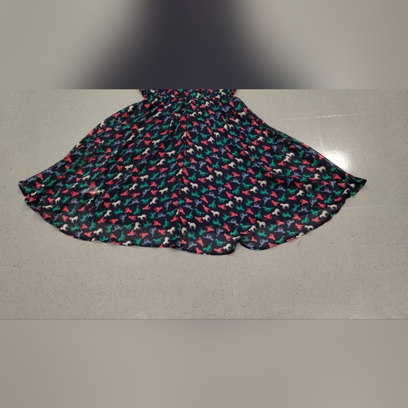 Xhilaration Retro Horse Print Peter Pan Dress Juniors Deep Navy SZ S/P FairyCore - Picture 5 of 15